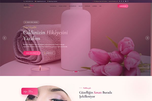 BelleAme Estetik – Tek Sayfa Site
