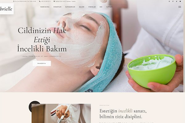 Brielle Estetik – Tek Sayfa Site