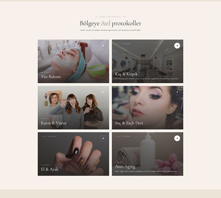 Brielle Estetik – Tek Sayfa Site
