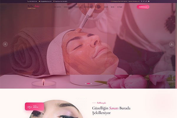 BelleAme Estetik – Çoklu Sayfa Site