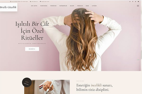 Brielle Estetik – Çoklu Sayfa Site