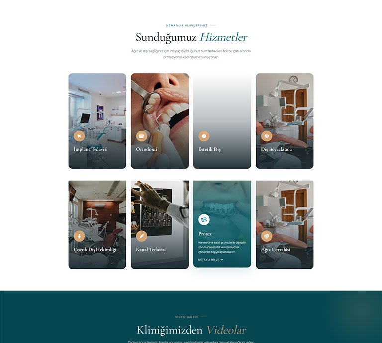Dentalux Diş Hekimi – Tek Sayfa Site