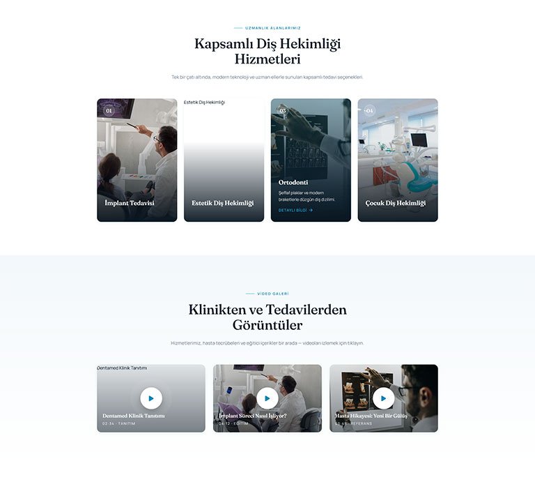 Dentamed Diş Hekimi – Tek Sayfa Site