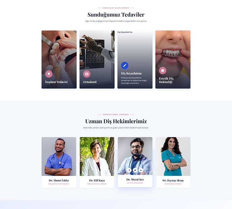 DentiCare Diş Hekimi – Tek Sayfa Site