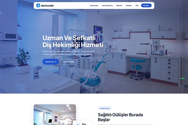 DentSmile Diş Hekimi – Tek Sayfa Site