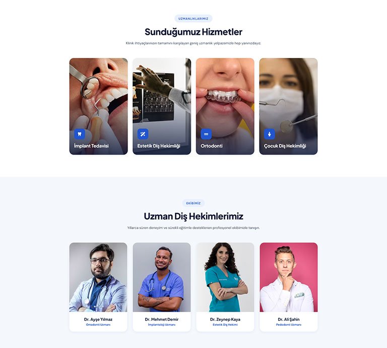 DentSmile Diş Hekimi – Tek Sayfa Site