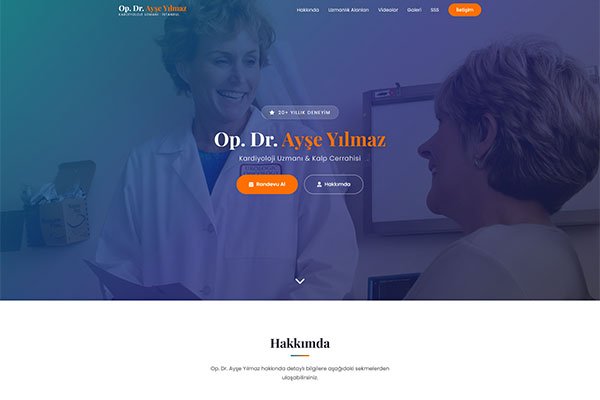 Doccare Klinik – Tek Sayfa Site