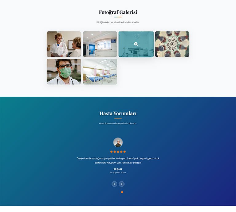 Doccare Klinik – Tek Sayfa Site