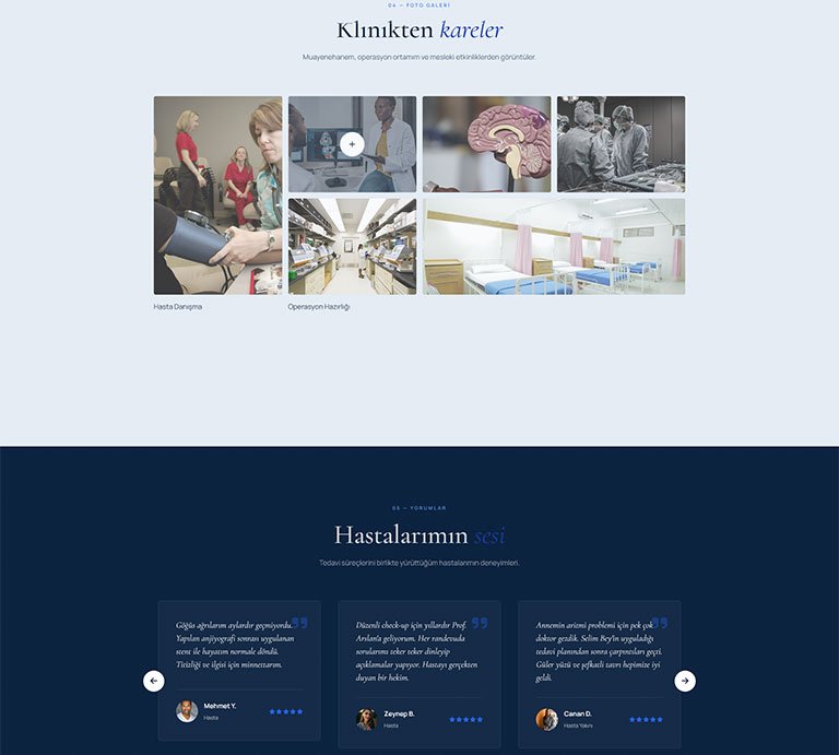 Docura Klinik – Tek Sayfa Site