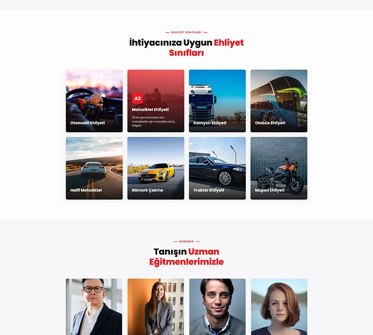 Drivschool  Sürücü Kursu – Tek Sayfa Site
