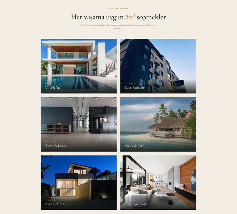 Maison Prestige Emlak – Tek Sayfa Site