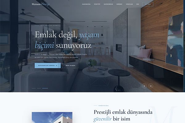 Maison Prestige 2 Emlak – Tek Sayfa Site