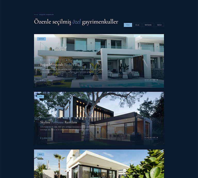 Maison Prestige 2 Emlak – Tek Sayfa Site