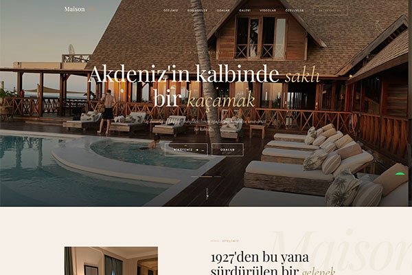 Maison Elise Butik Otel – Tek Sayfa Site