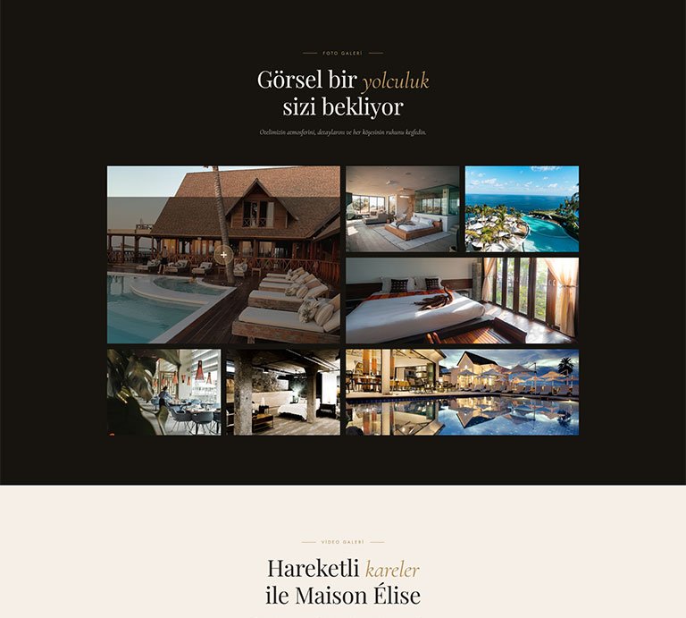 Maison Elise Butik Otel – Tek Sayfa Site