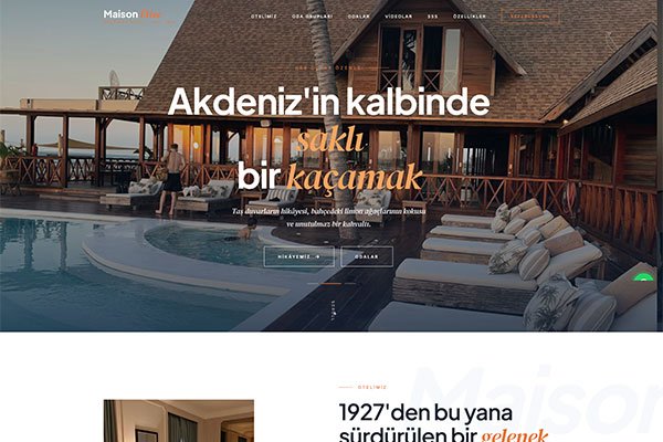 Maison Elise 2 Butik Otel – Tek Sayfa Site