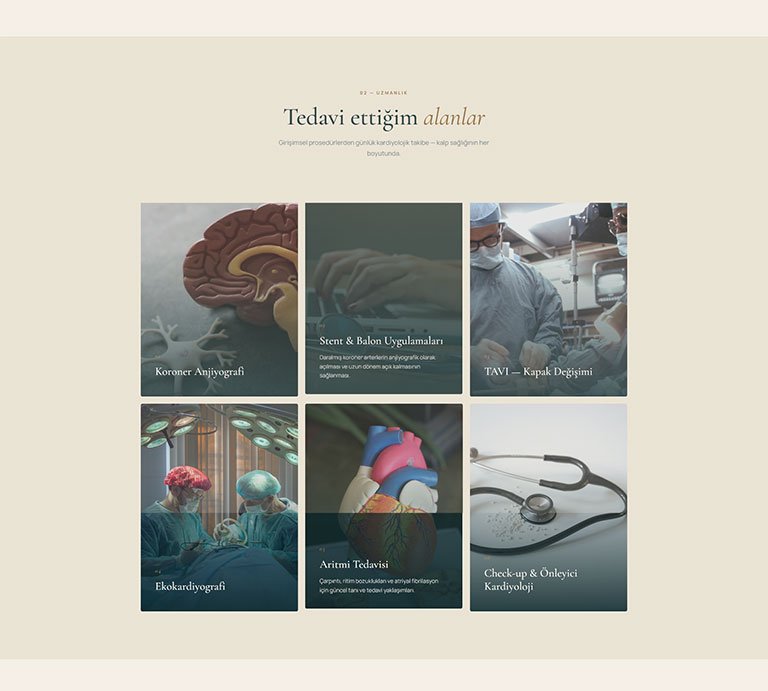 Medicore Klinik – Tek Sayfa Site