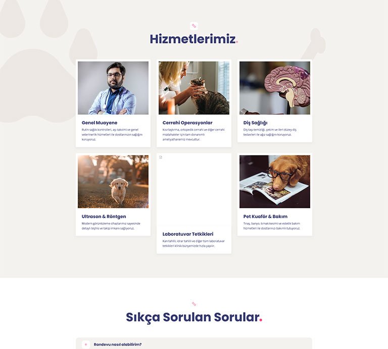 Patipress Veteriner – Tek Sayfa Site