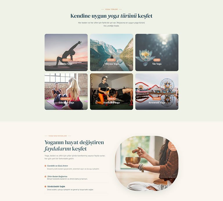 Restraint Yoga Stüdyo – Tek Sayfa Site
