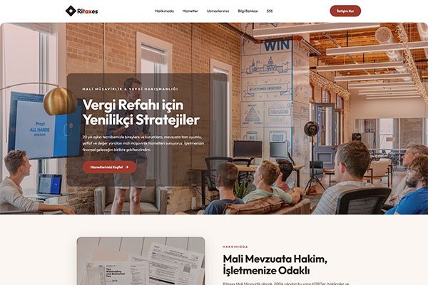 Ritaxes Müşavir – Tek Sayfa Site