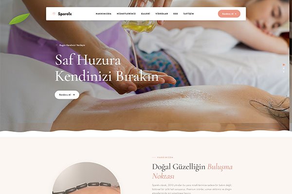 Sparelx Güzellik – Tek Sayfa Site