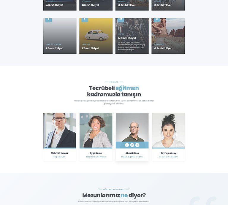 UDrive Sürücü Kursu – Tek Sayfa Site