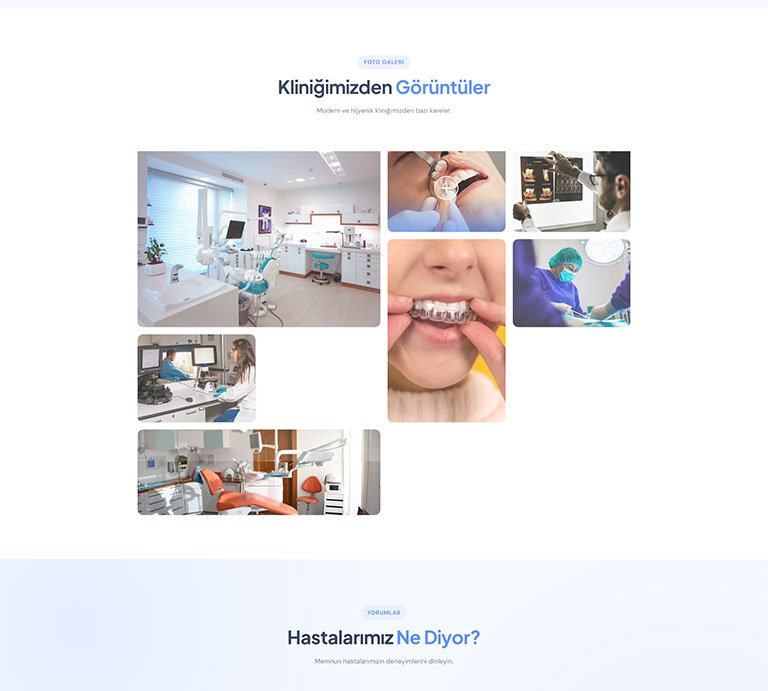 Vitaldent Diş Hekimi – Tek Sayfa Site