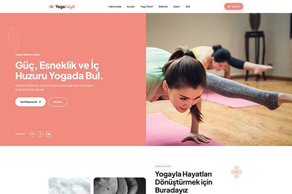 Yoga Delight Yoga Stüdyo – Tek Sayfa Site