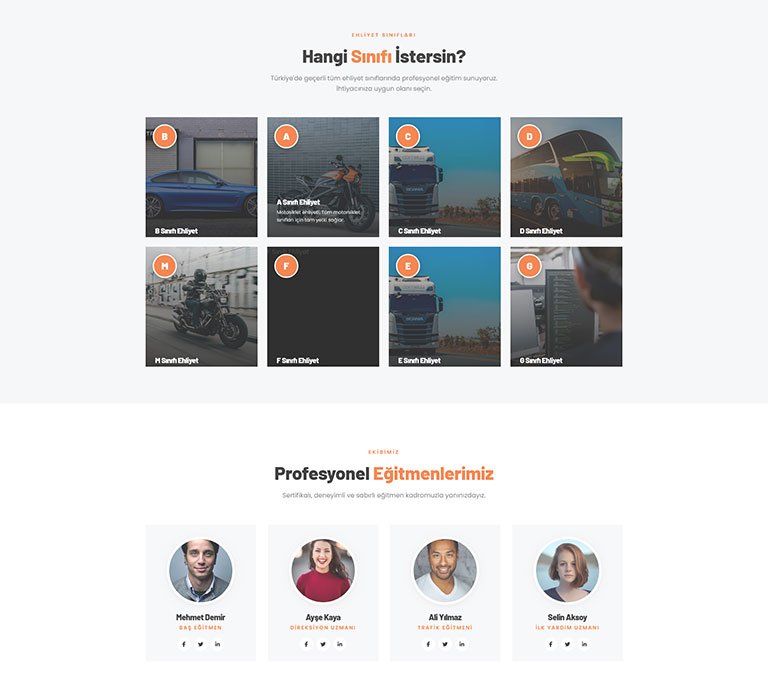 ZDrive Sürücü Kursu – Tek Sayfa Site