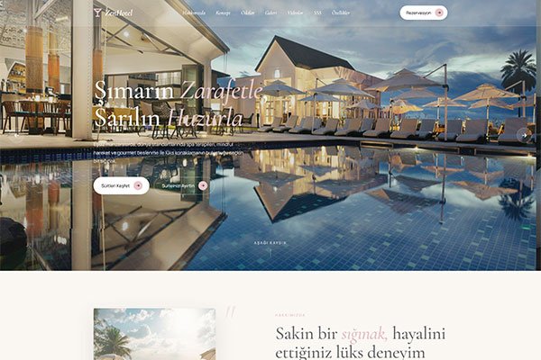 Zen Hotel – Tek Sayfa Site