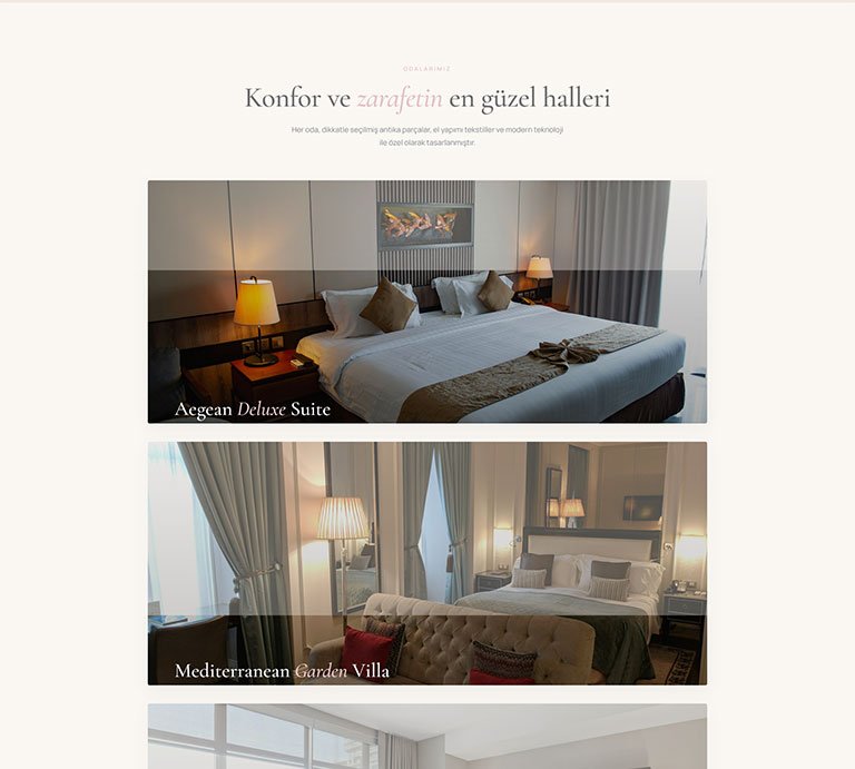 Zen Hotel – Tek Sayfa Site