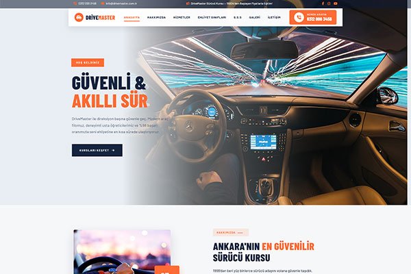 Dride Master Kursu – Çoklu Sayfa Site