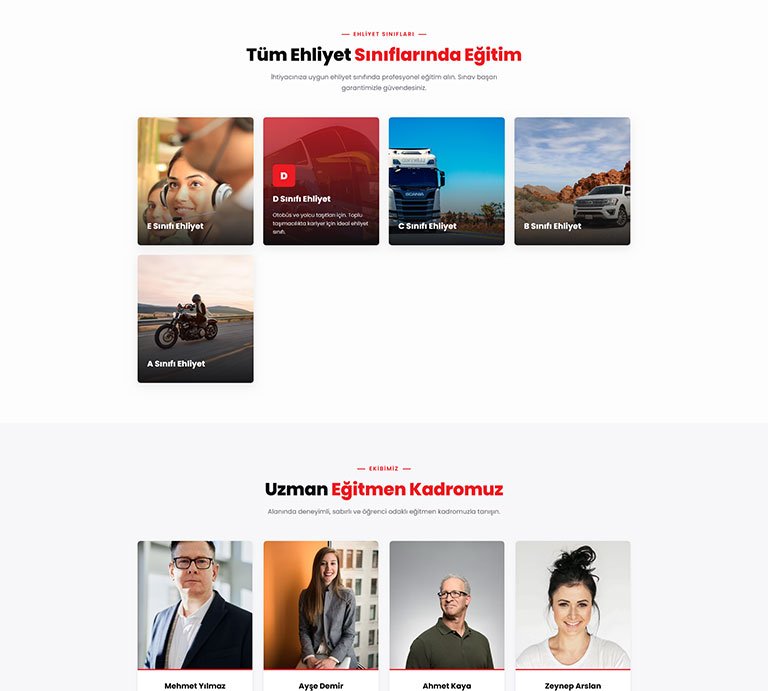 Drivschol Sürücü Kursu – Çoklu Sayfa Site