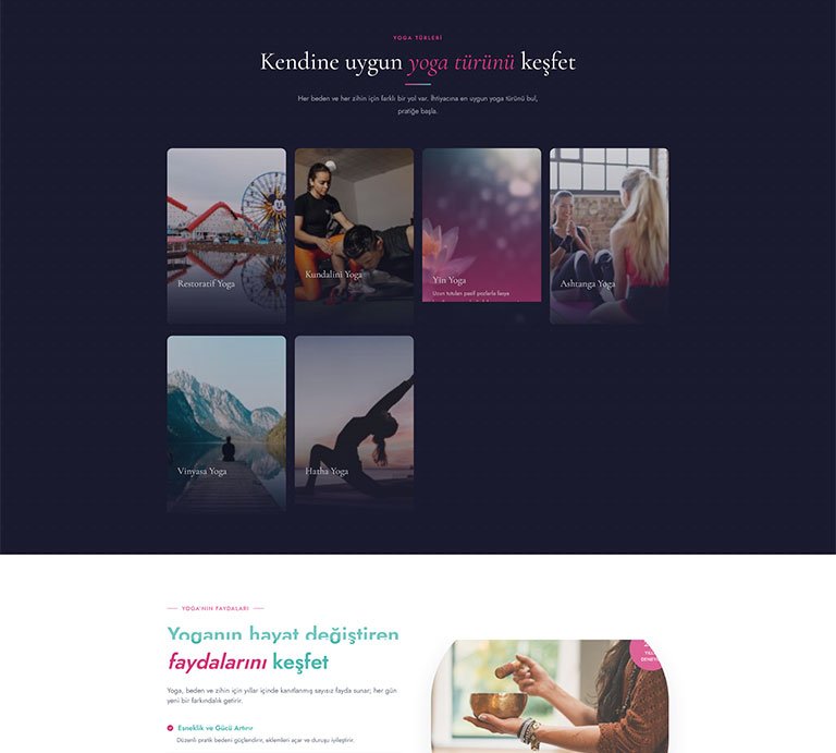 Joga Yoga Stüdyo – Çoklu Sayfa Site