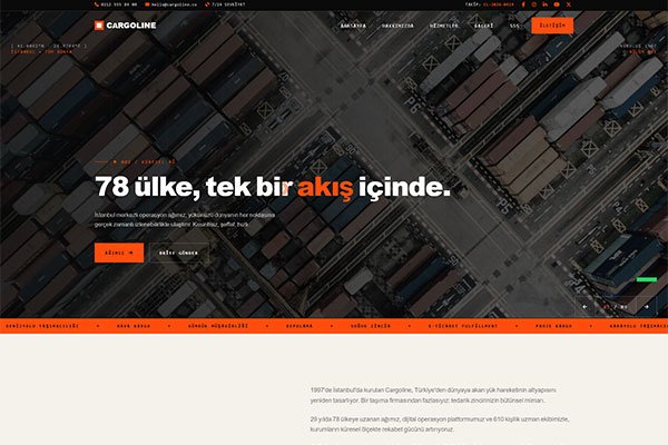 Kargoline Lojistik – Çoklu Sayfa Site