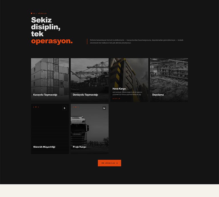 Kargoline Lojistik – Çoklu Sayfa Site
