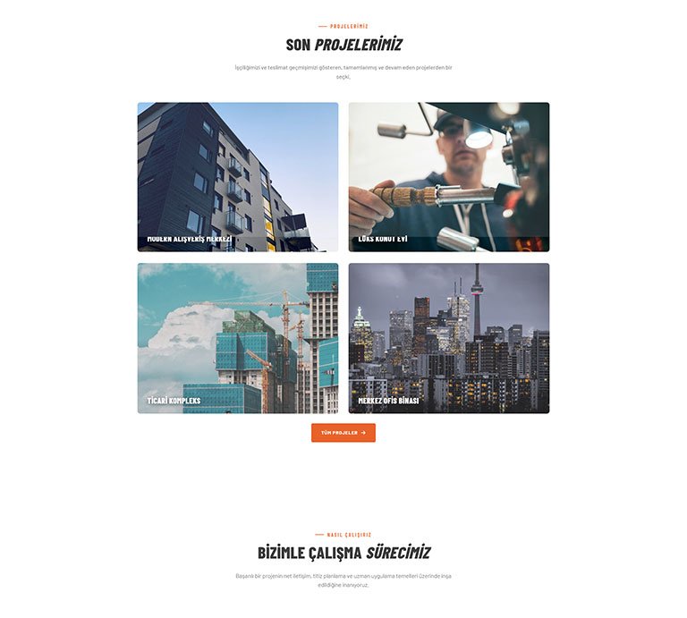 Rebuilders İnşaat – Çoklu Sayfa Site