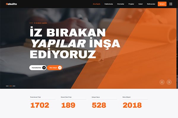 Rebuiltto İnşaat – Çoklu Sayfa Site