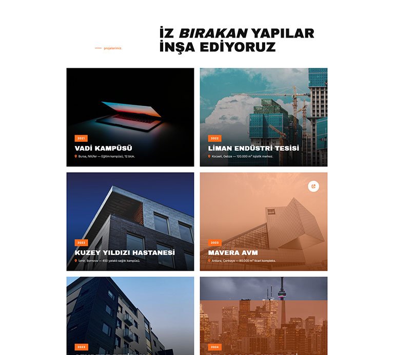 Rebuiltto İnşaat – Çoklu Sayfa Site