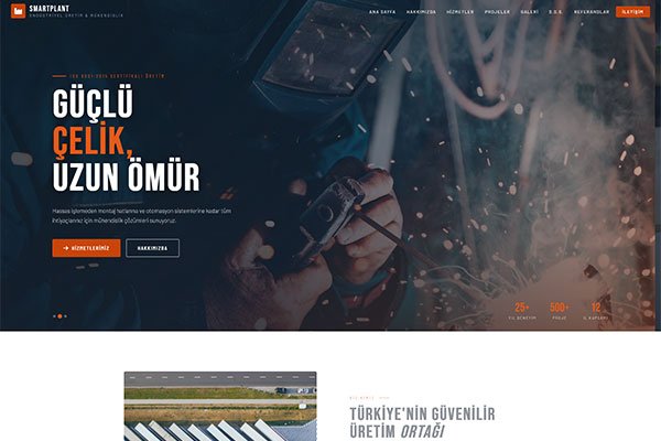 Smart Plant Sanayi İmalat – Çoklu Sayfa Site
