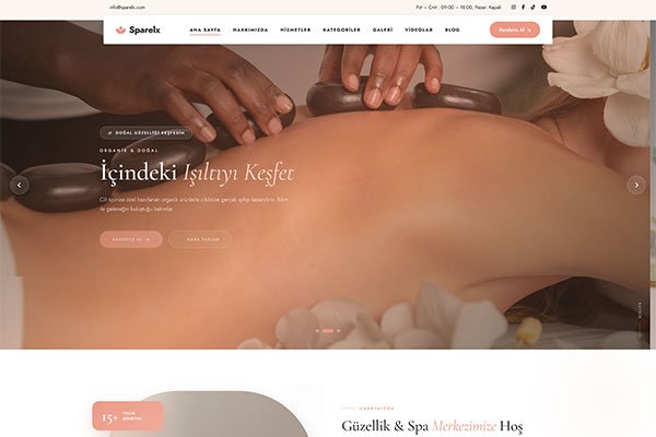 Sparelx Estetik – Çoklu Sayfa Site