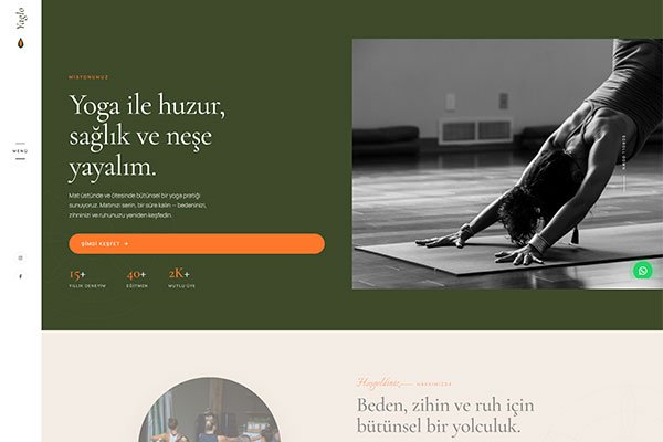 Yaglo Yoga Stüdyo – Çoklu Sayfa Site