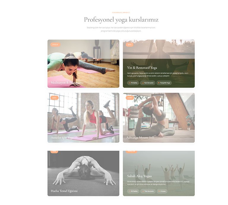 Yaglo Yoga Stüdyo – Çoklu Sayfa Site