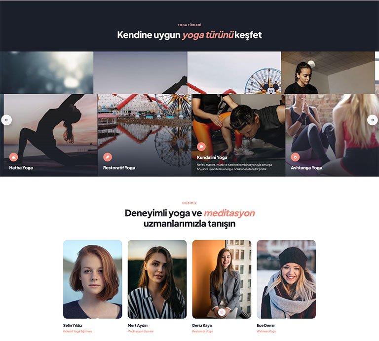 Yoga Delight Stüdyo – Çoklu Sayfa Site